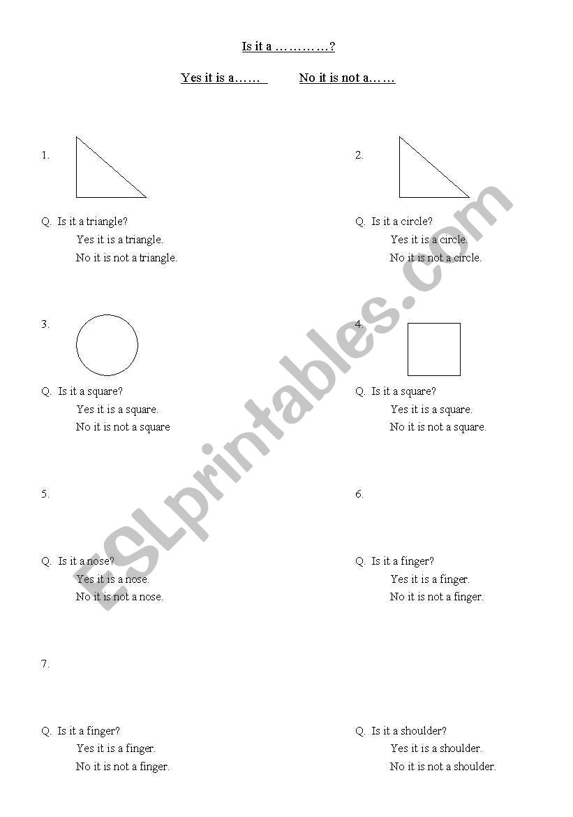 Is it a.... worksheet