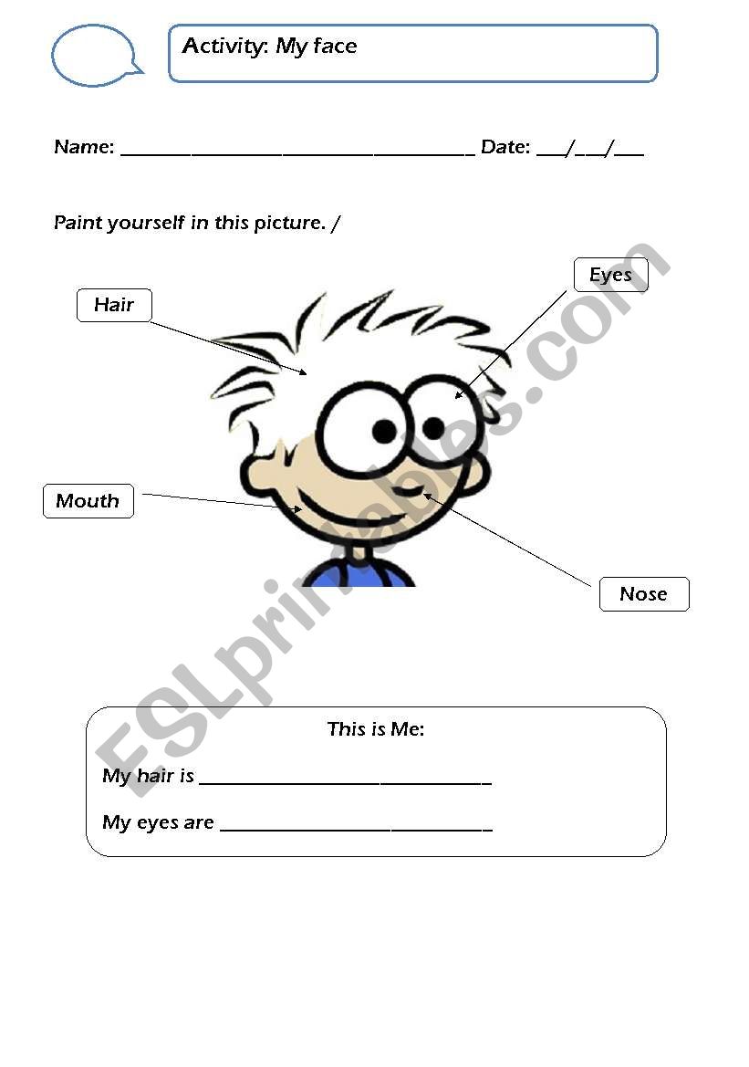 My Picture (Boy) worksheet