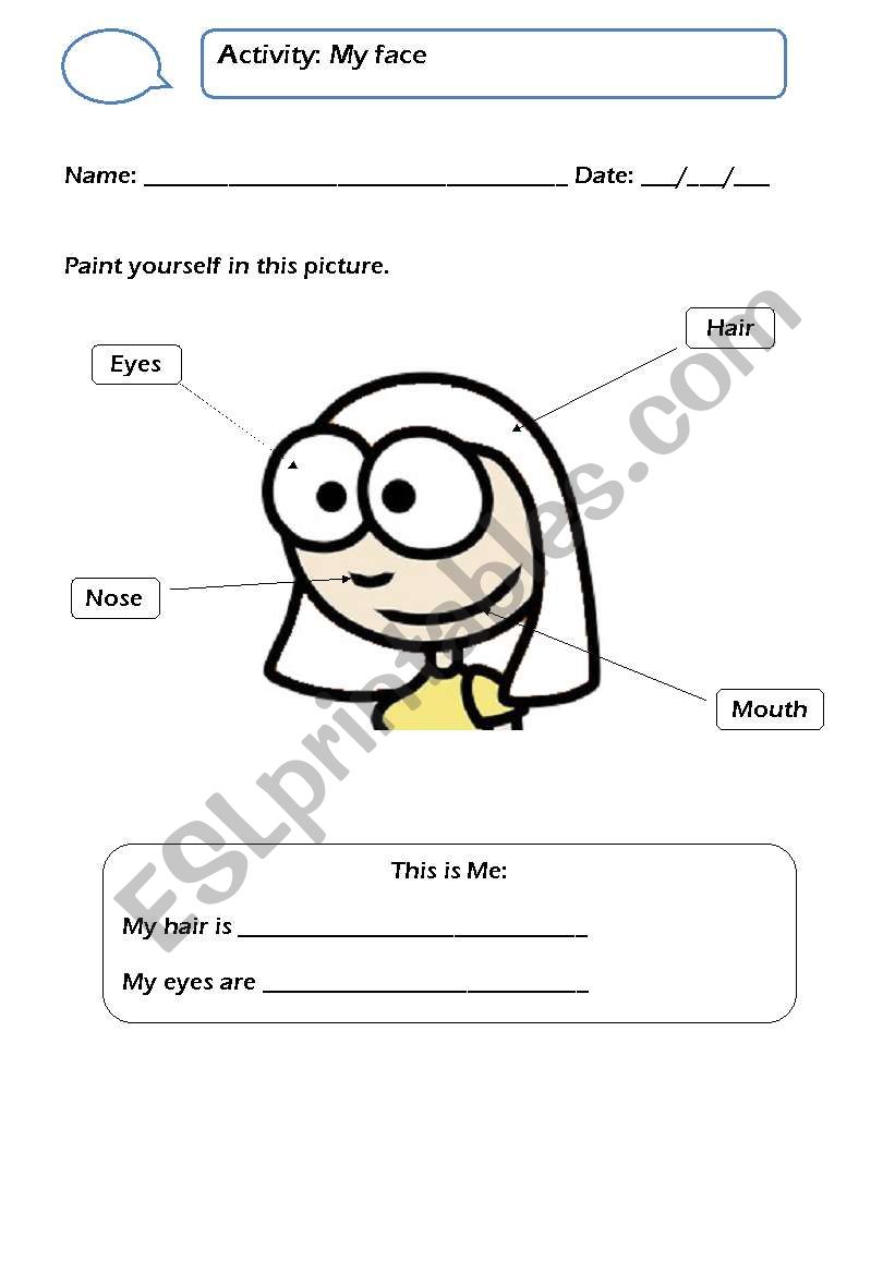 My Picture (Girls) worksheet