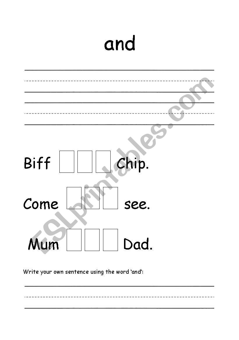 common words worksheet