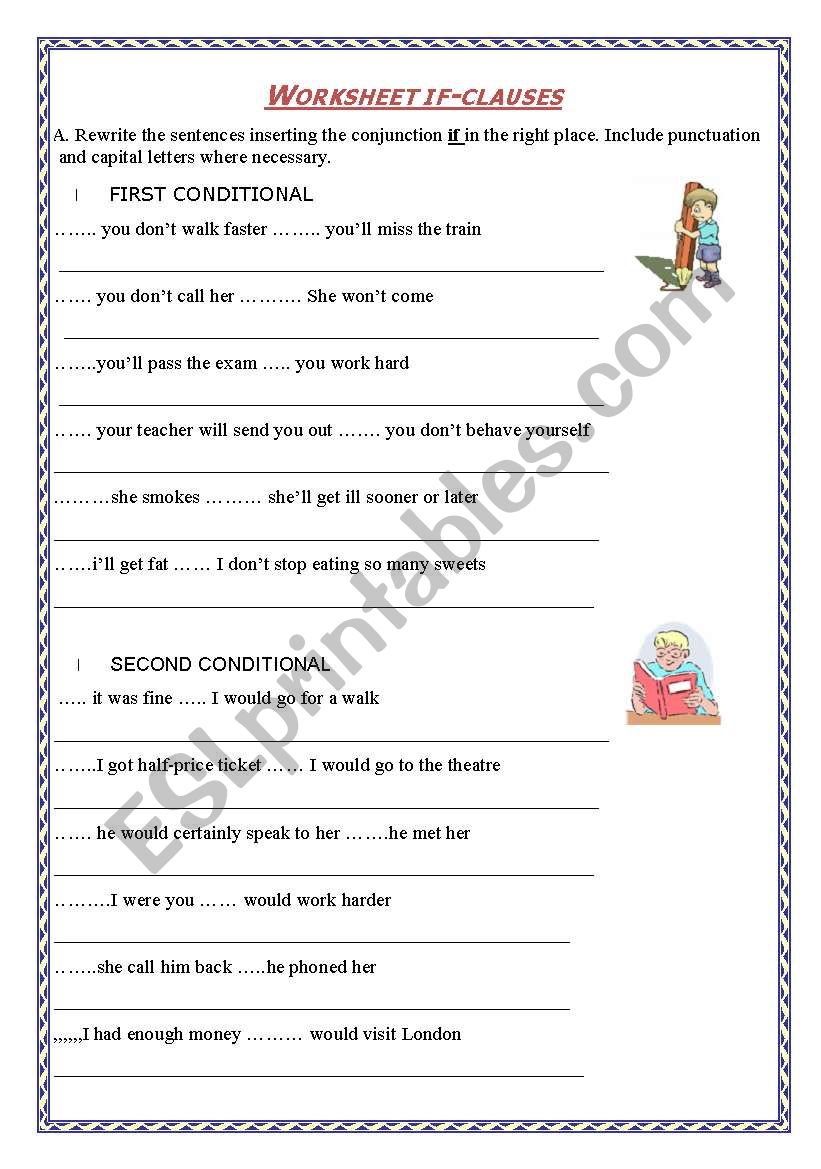 1st and 2nd Conditional worksheet