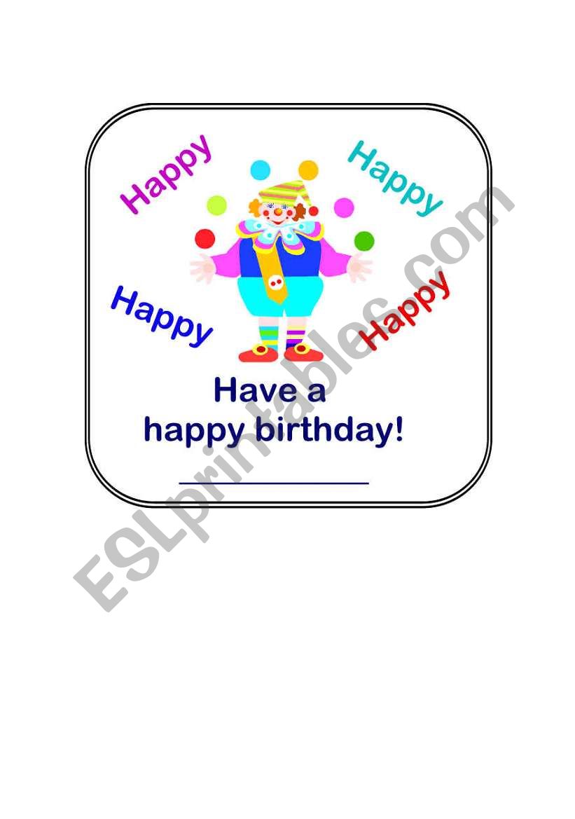 happy birthday certificate worksheet