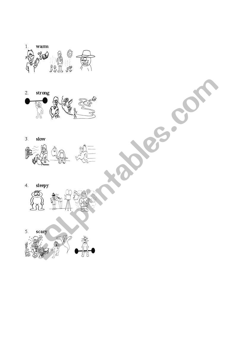 adjectives worksheet