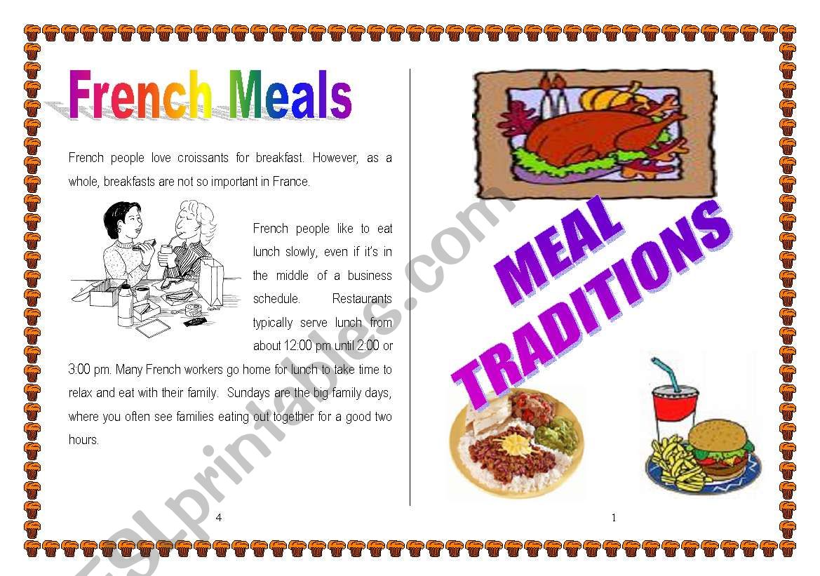 Food Booklet worksheet