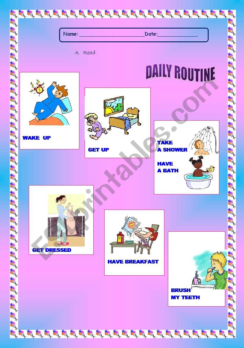 Daily Routine 1 of 4 - Presentation A