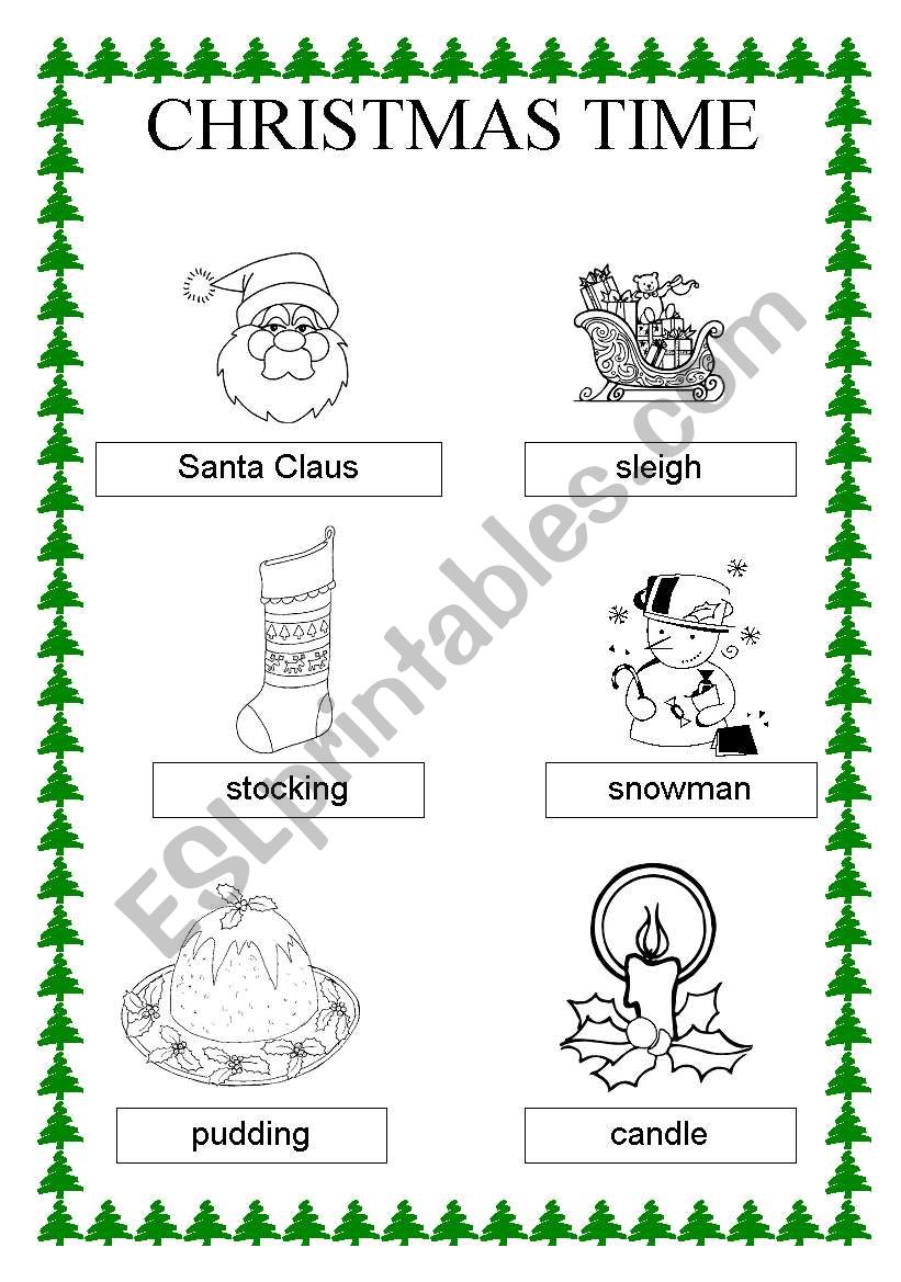Christmas Time Part 1 of 2 worksheet