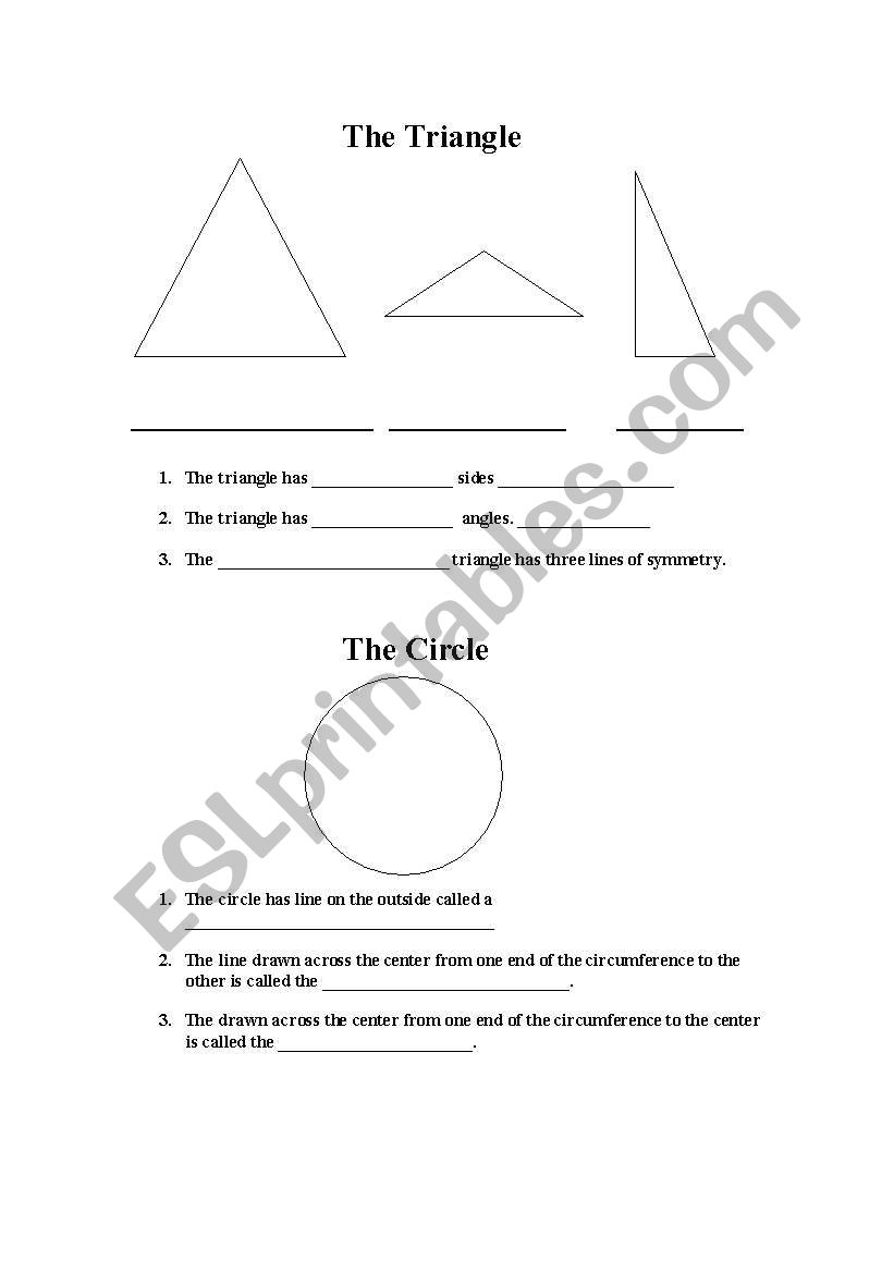 The Triangle worksheet