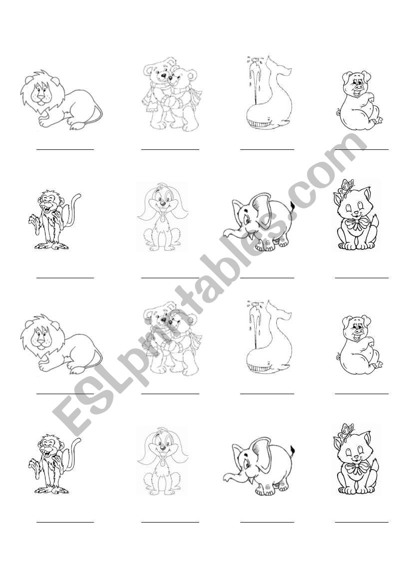 Animals  worksheet