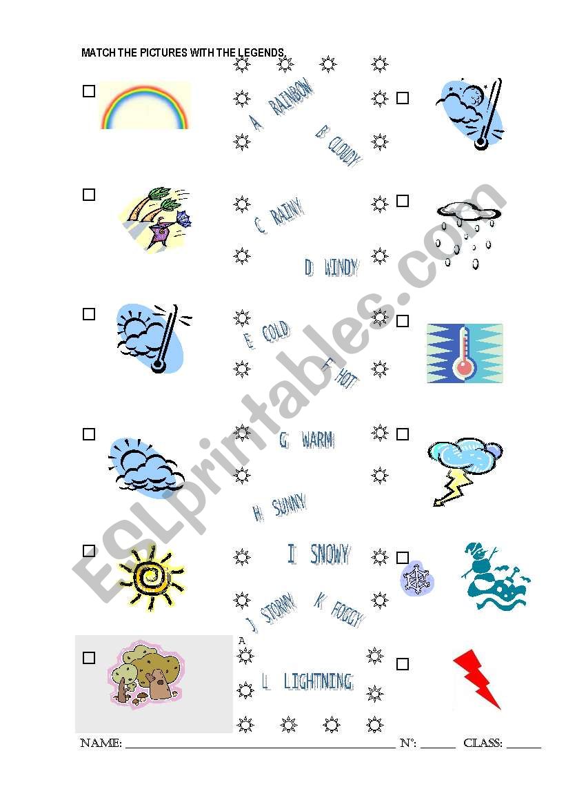 The Weather worksheet