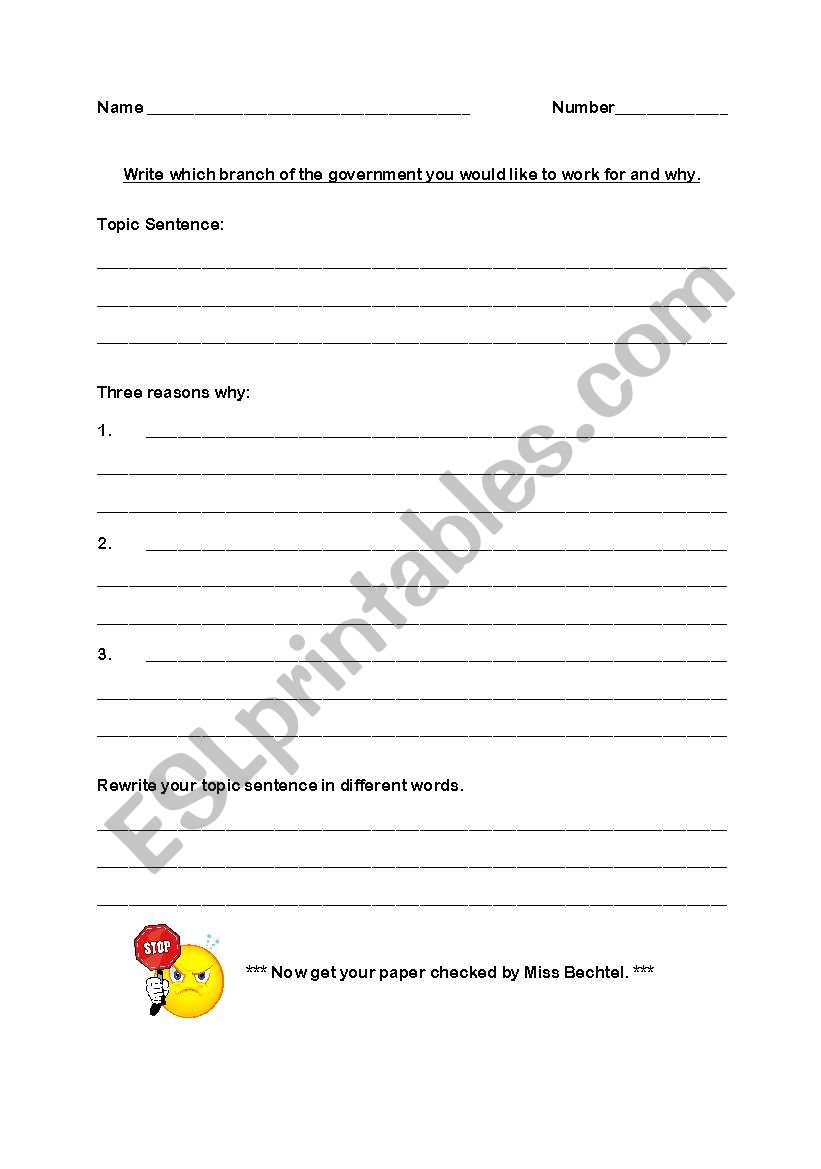 Where would you want to work? worksheet