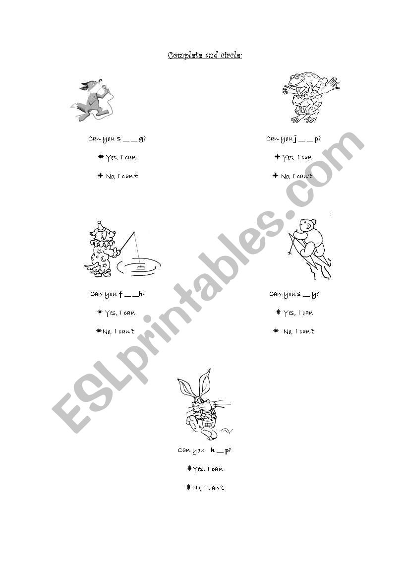 English Worksheets Can Can t english-worksheets-can-can-t
