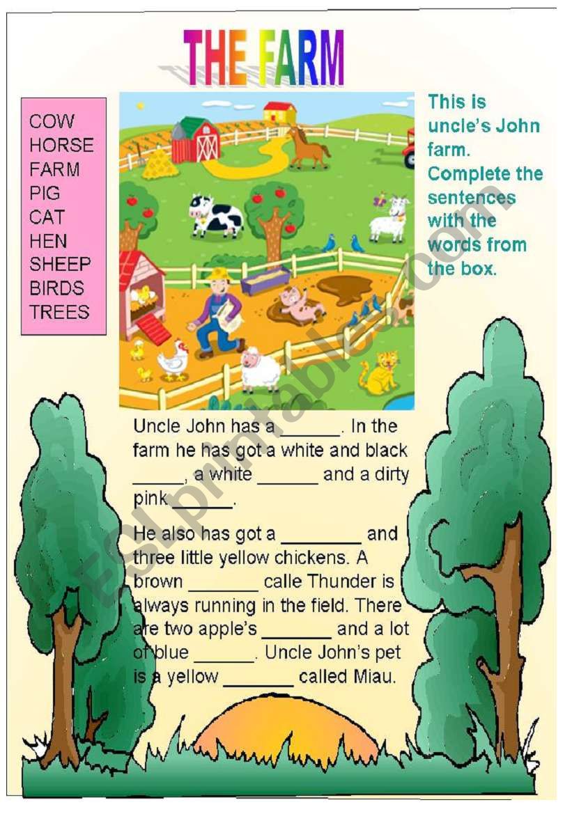 The farm worksheet