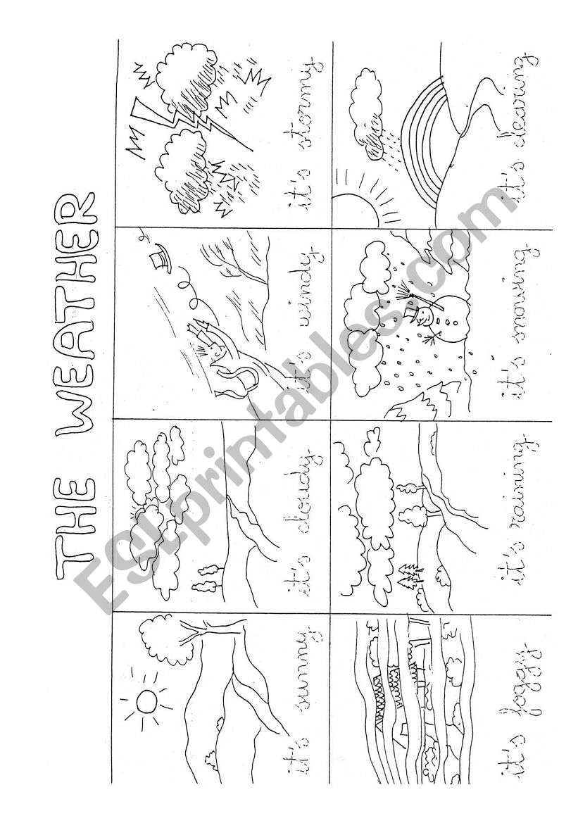 THE WEATHER worksheet