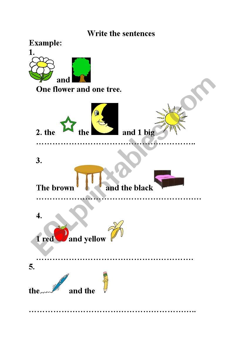 SENTENCES worksheet