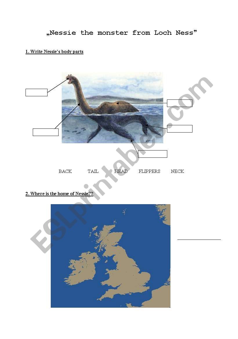 Nessie worksheet