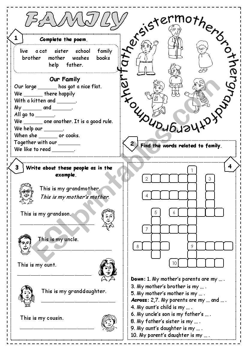 Family worksheet