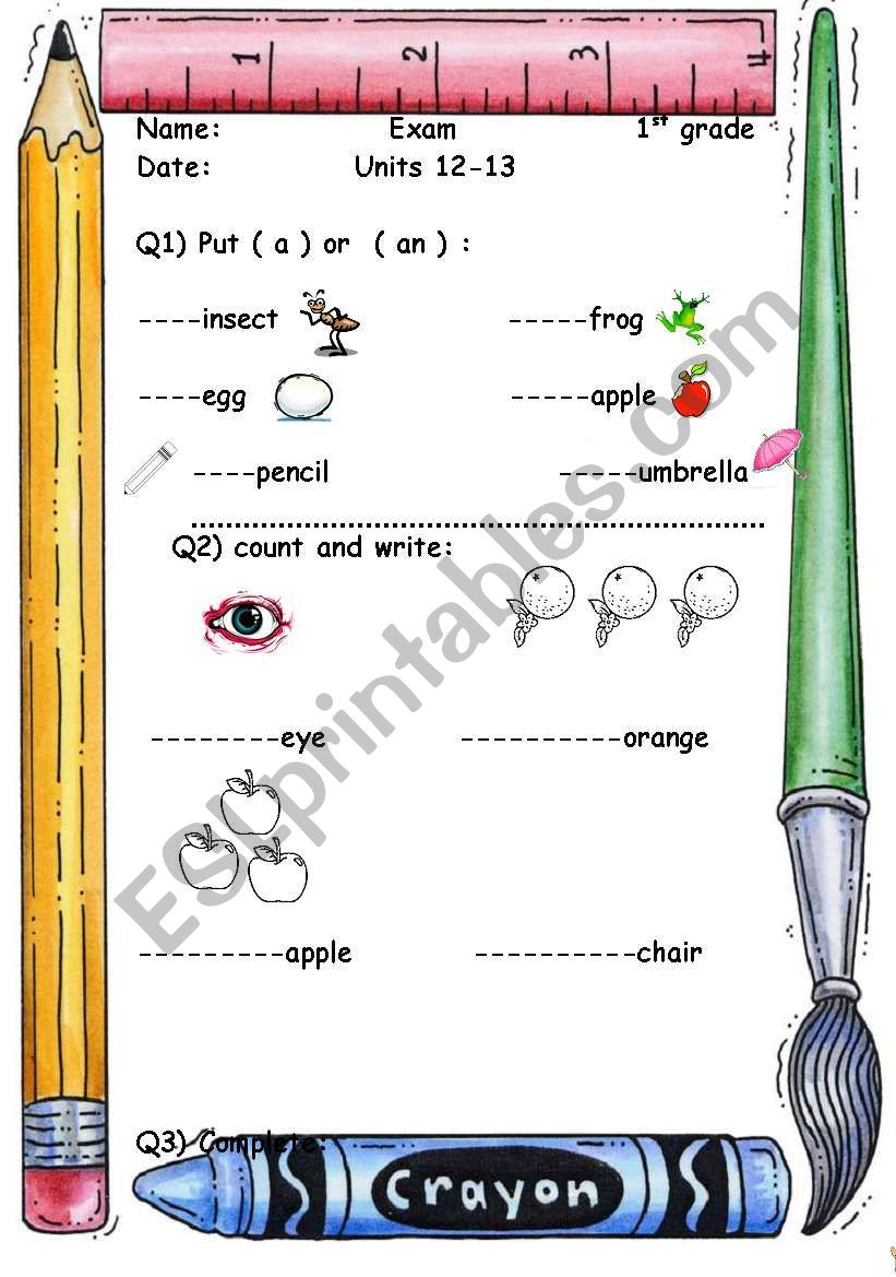 a beautiful worksheet for kids