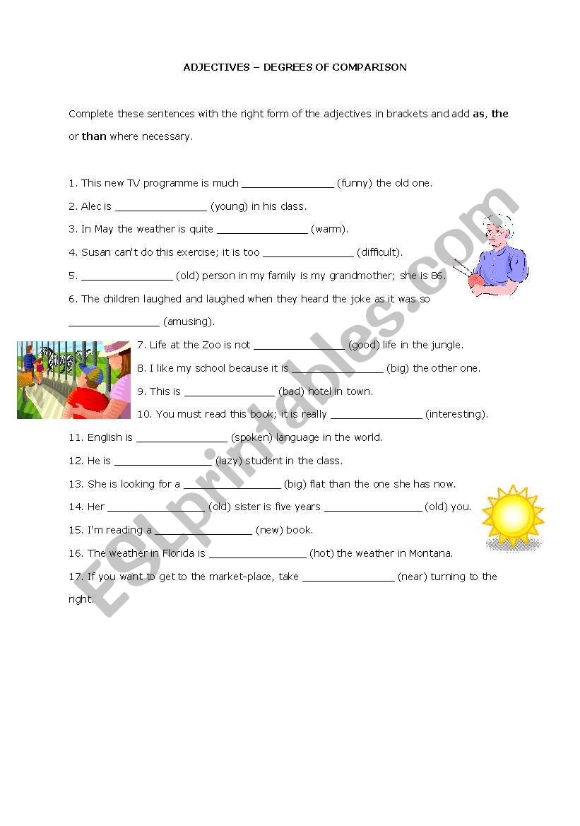 Adjectives - Degrees of Comparison