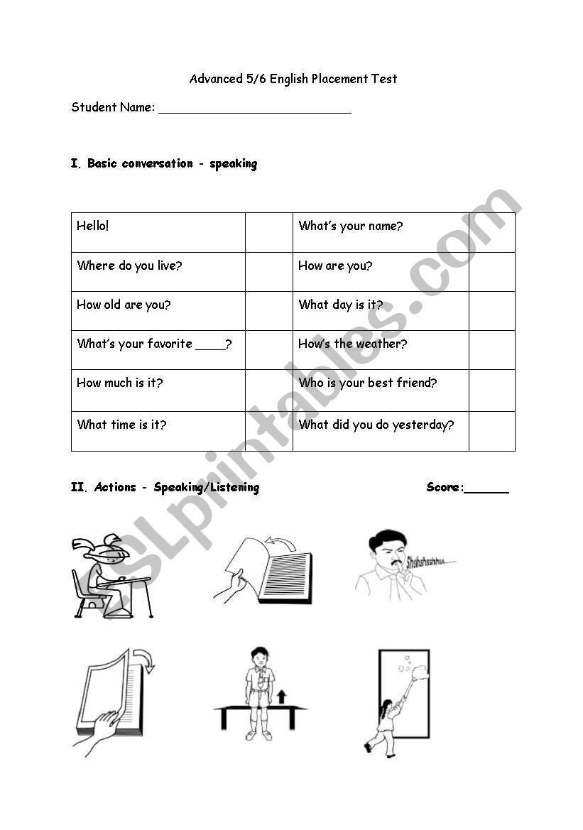 Elementary-level Assesment (5/6)