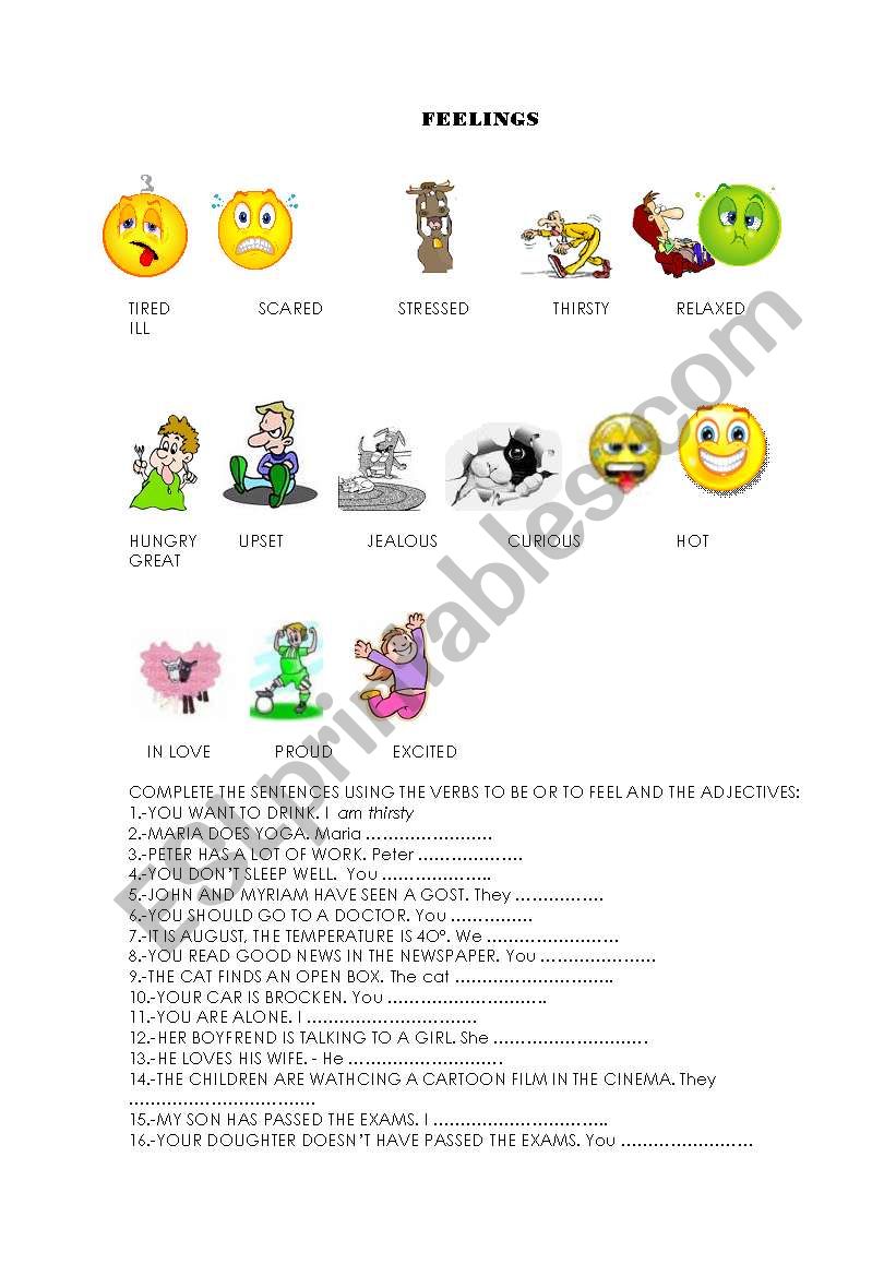 feelings worksheet