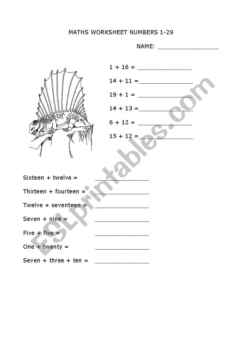 math worksheet