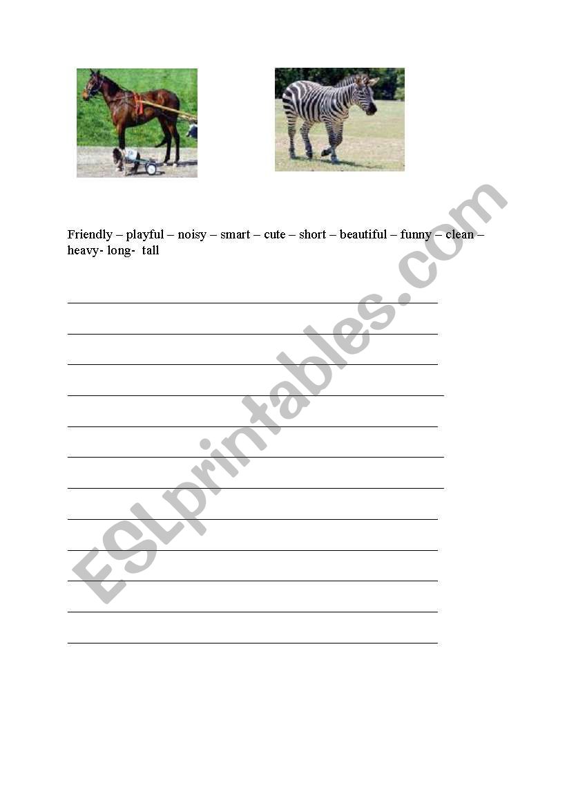 COMPARATIVES AS...AS worksheet