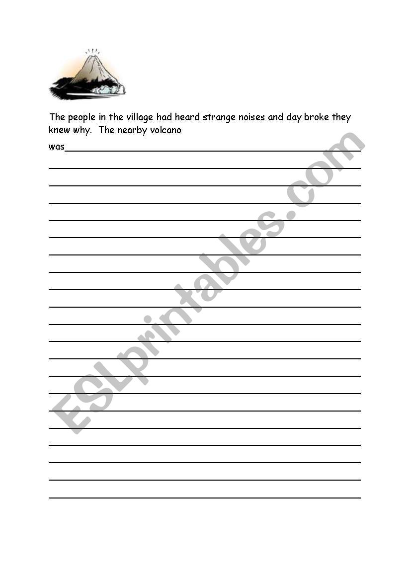 Creative Writing worksheet