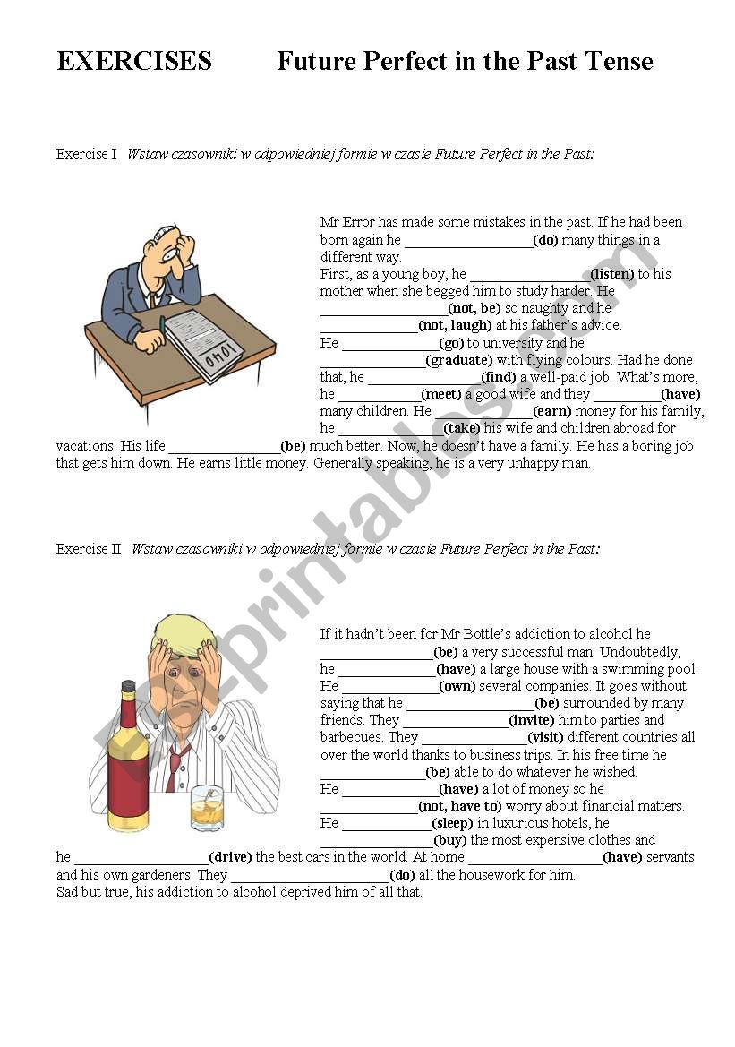 Future Perfect in the Past worksheet