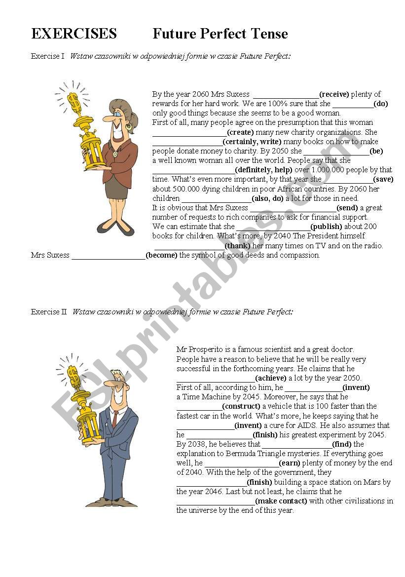 Future Perfect Tense worksheet