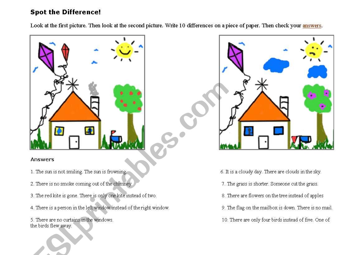 memory game worksheet