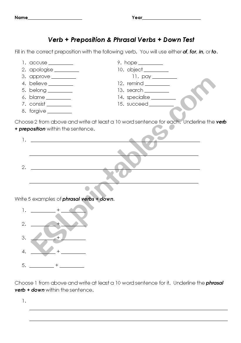 Word Combinations worksheet