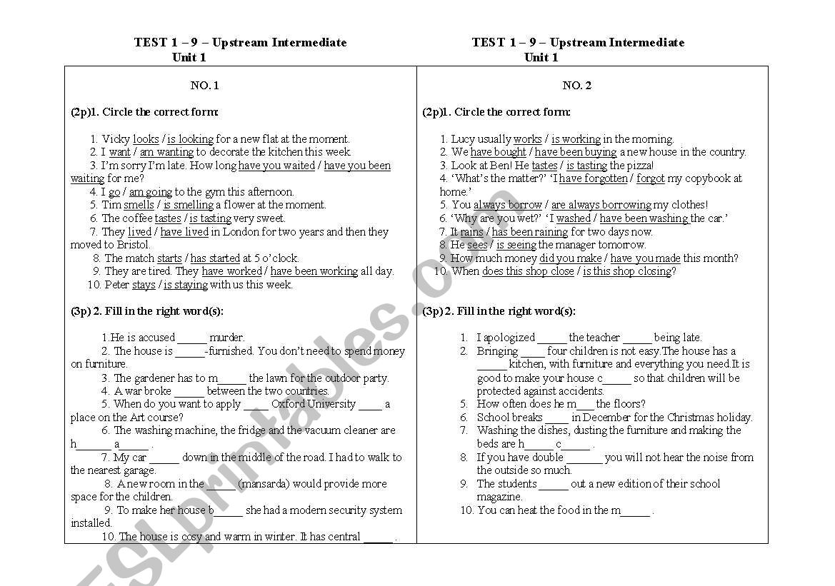 Test worksheet