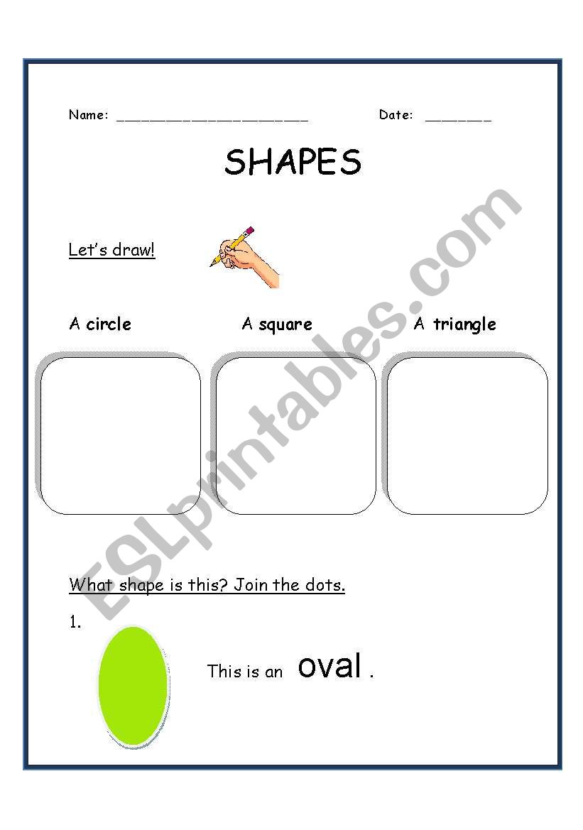Shapes Worksheet worksheet
