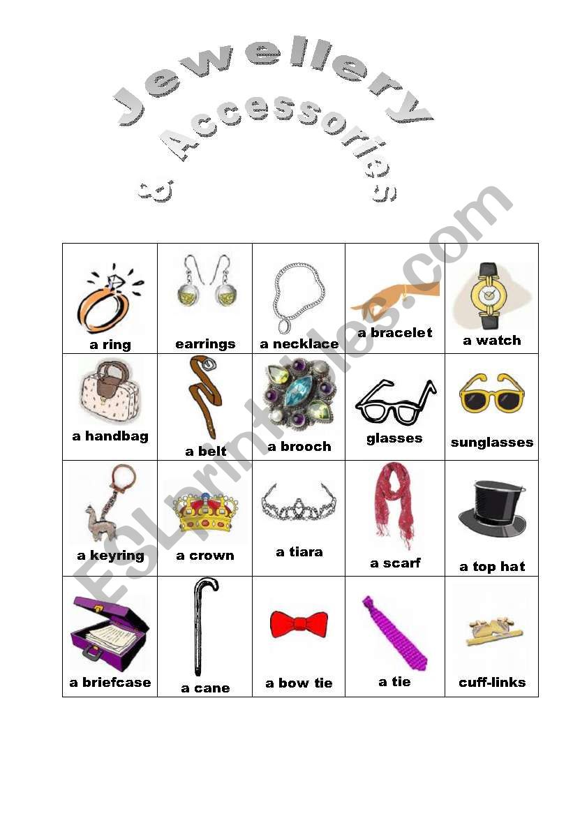 Jewellery & Accessories handout