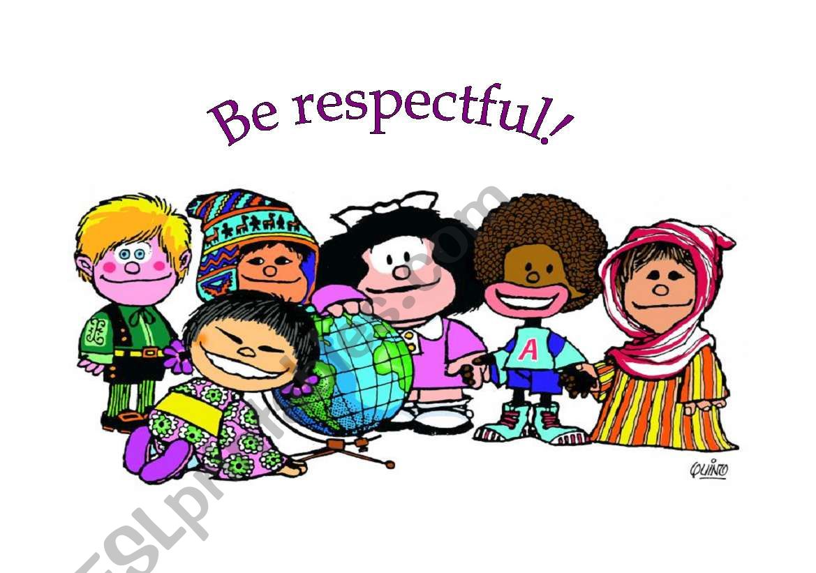 Be respectful! worksheet