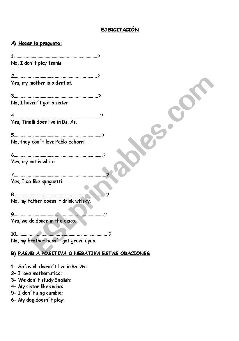 do-does worksheet