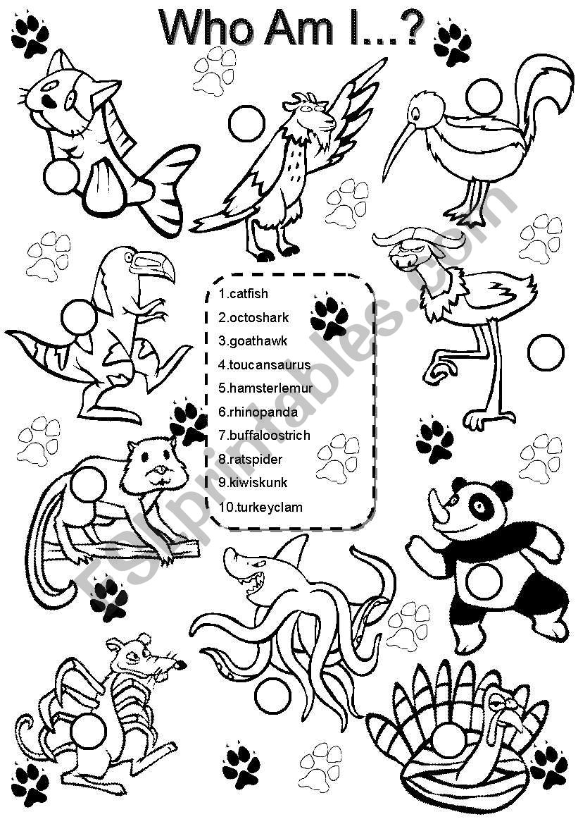 Animals #3 worksheet