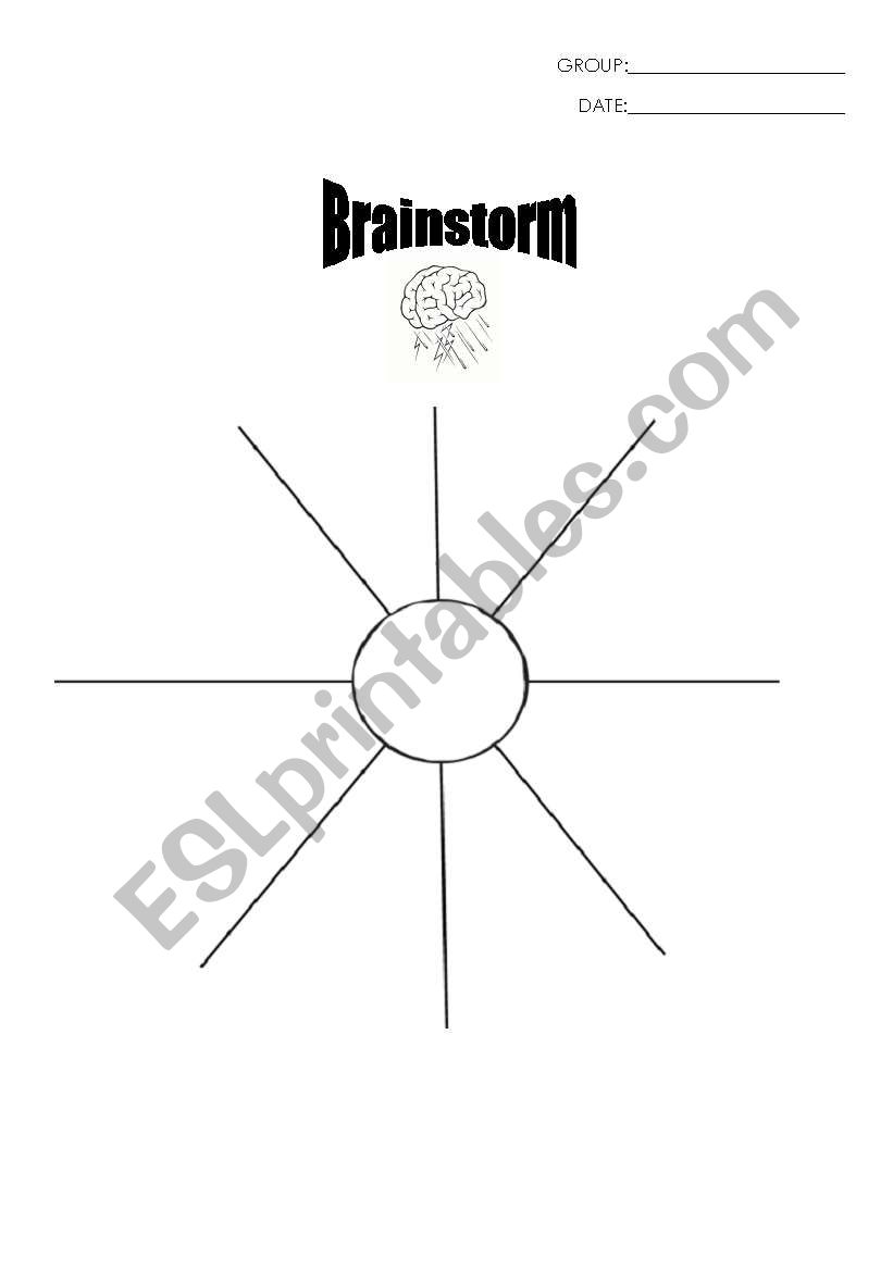 brainstorm graphic organizers - 2 designs