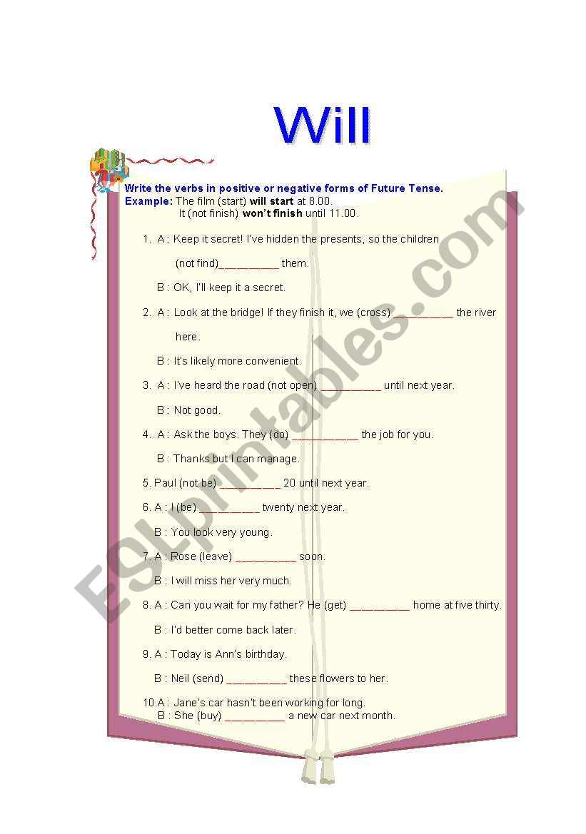 Will worksheet