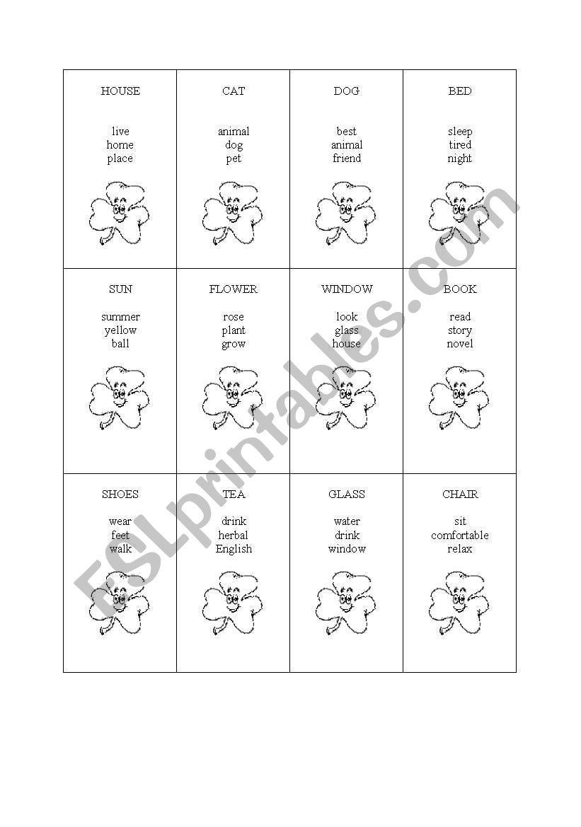 Taboo 1 worksheet