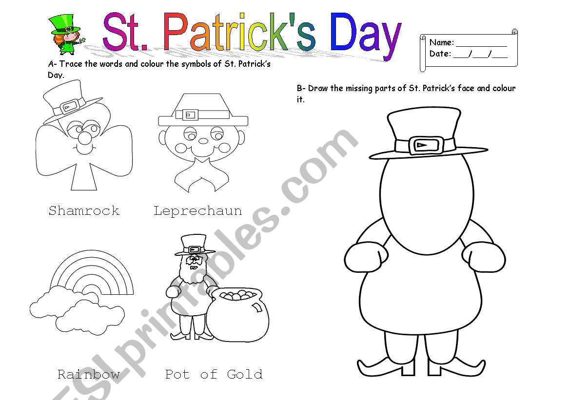 St. Patricks day worksheet worksheet