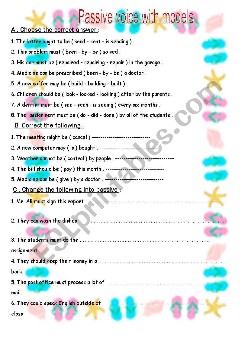 Passive worksheet pdf. Passive modals Worksheets. Passive Voice with modal. Passive Voice в английском языке Worksheets Модальные. Modals Passive Voice упражнения.