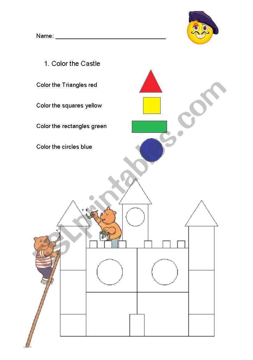 shapes and colours worksheet