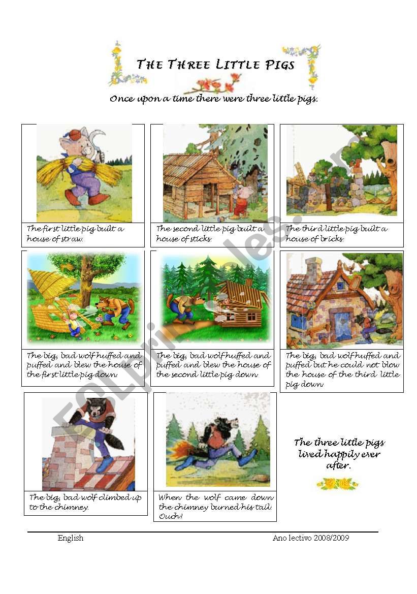 The Three Little Pigs worksheet