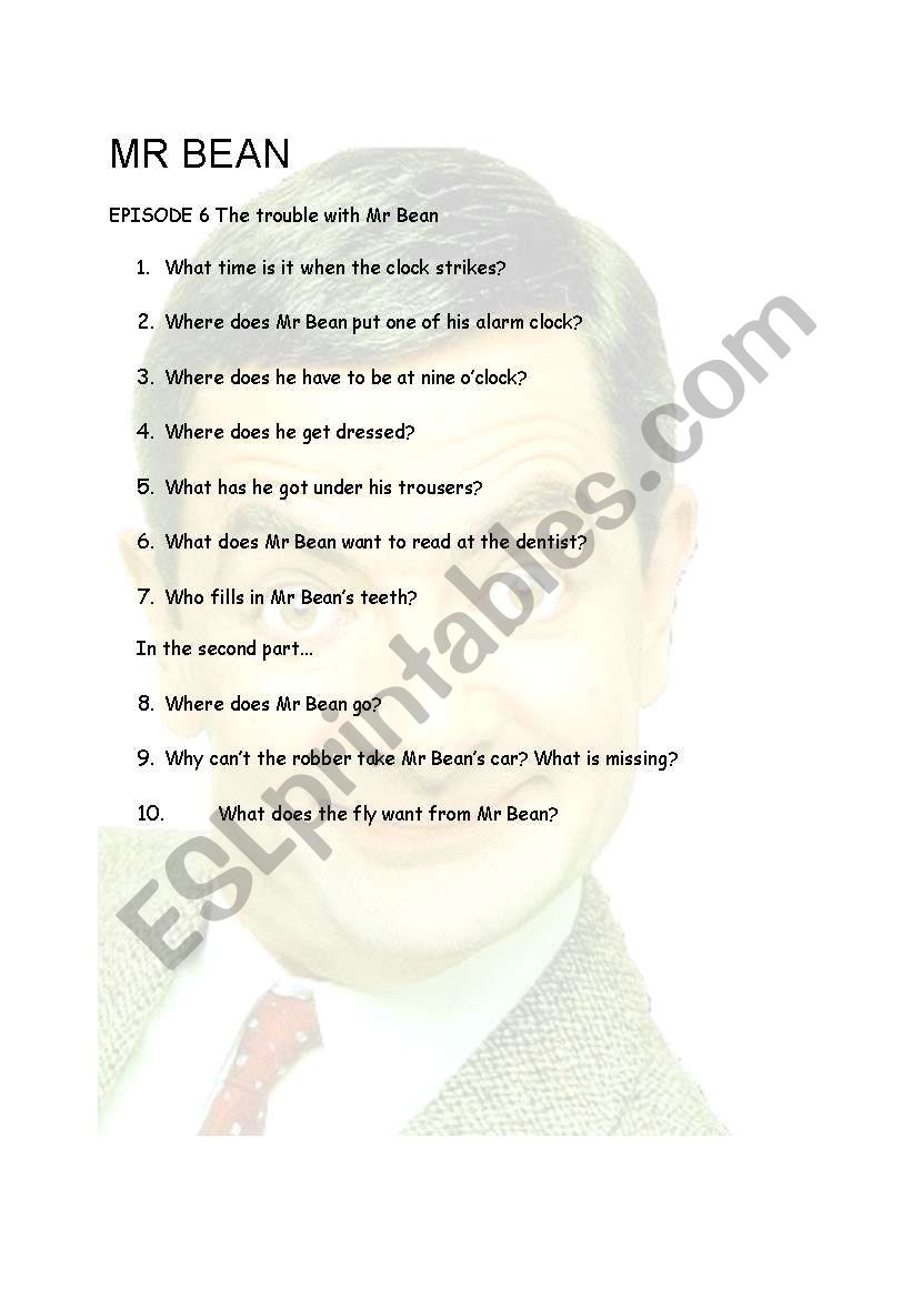 Episode 6 worksheet