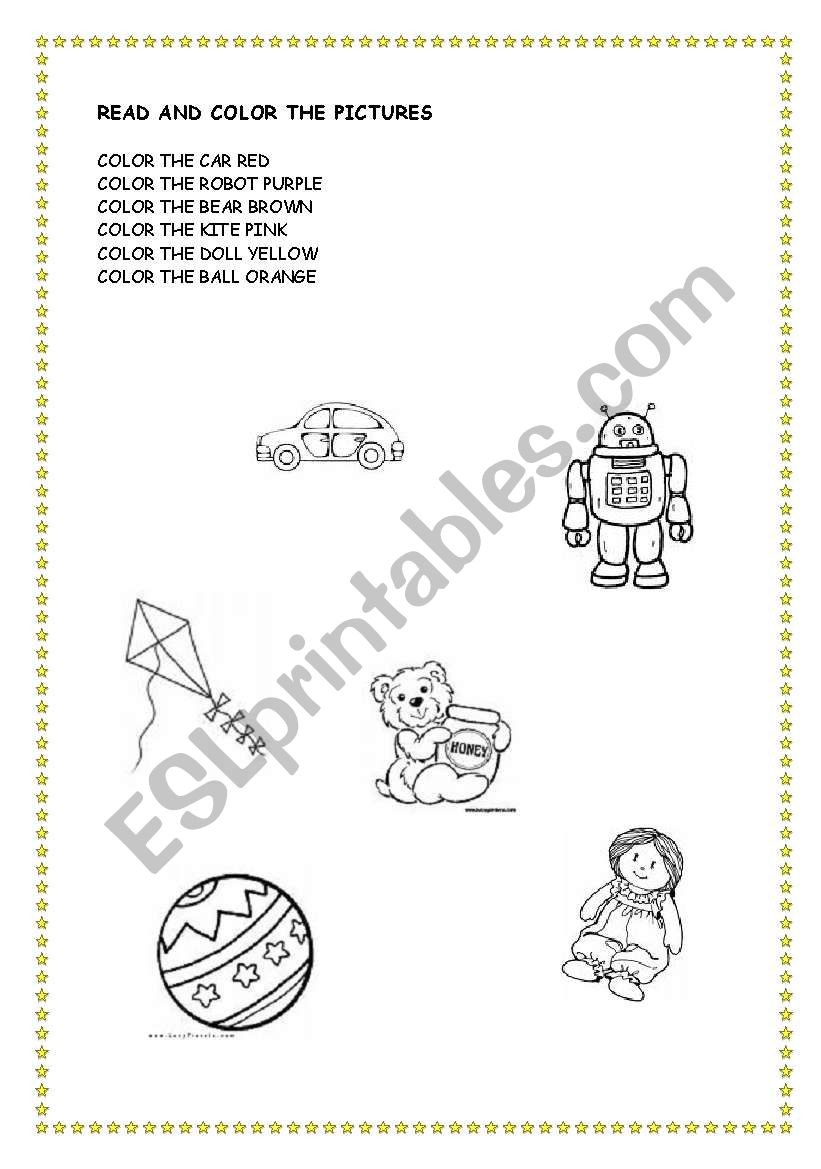 TOYS worksheet