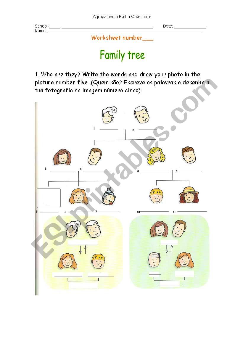 Family worksheet