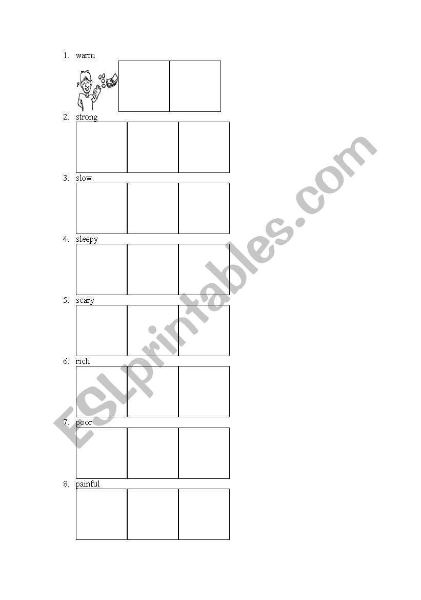 adjectives worksheet