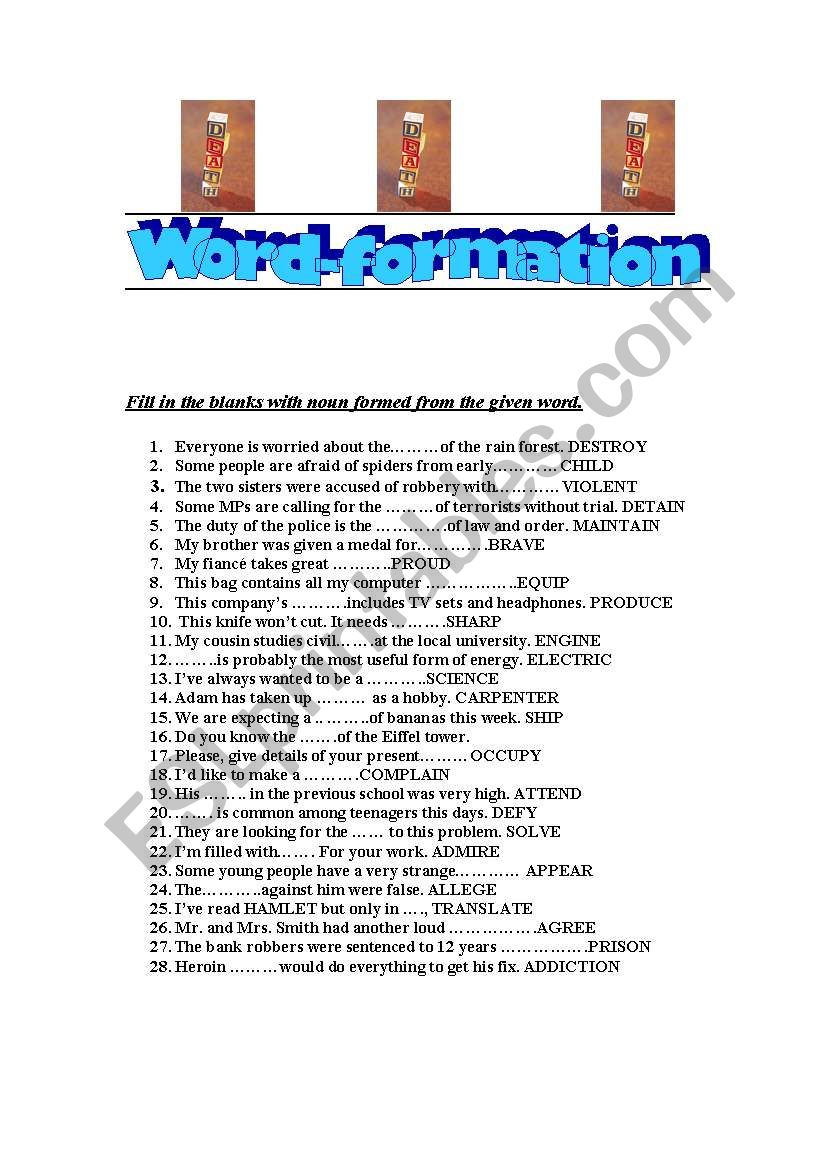 ***WORD-FORMATION****learn new vocab easily!