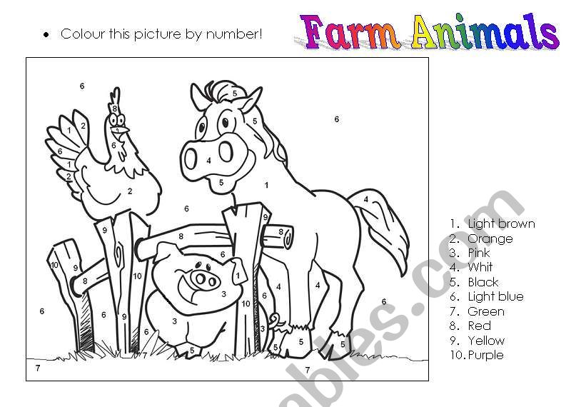 Farm Animals worksheet